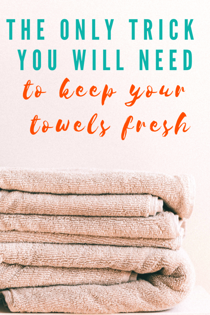 Get rid of smelly musty towel odor
